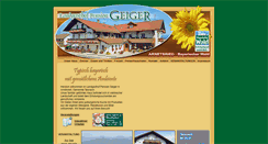 Desktop Screenshot of landgasthof-geiger.de